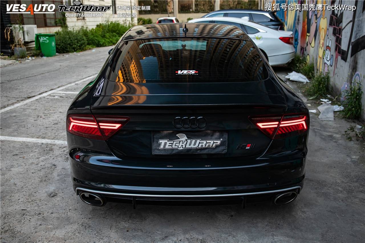 teckwrap (中文名"秃鹰") #黑白渐变定制 #福建运营商出品 # 奥迪