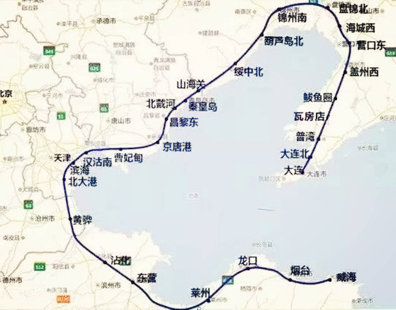天津当下正规划将要建设的城际铁路,这条城际铁路名叫"滨曹城际铁路"