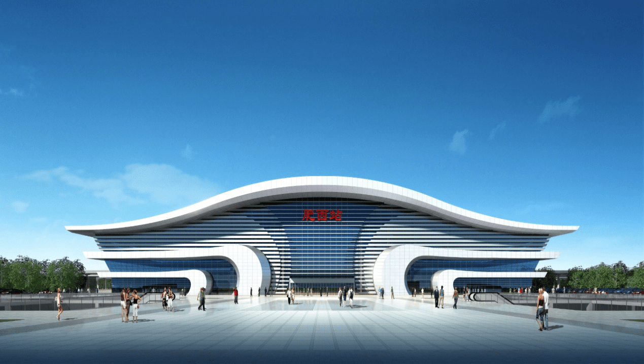 安徽将打造的一个新高铁站,建筑面积3500平方米,在一个小县城中