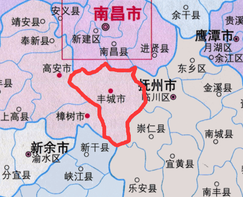 余干县行政区划图高清图片