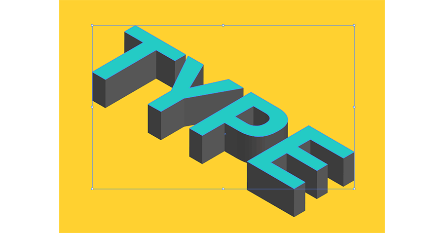 平面设计初学者怎么用ai软件制作3d立体字