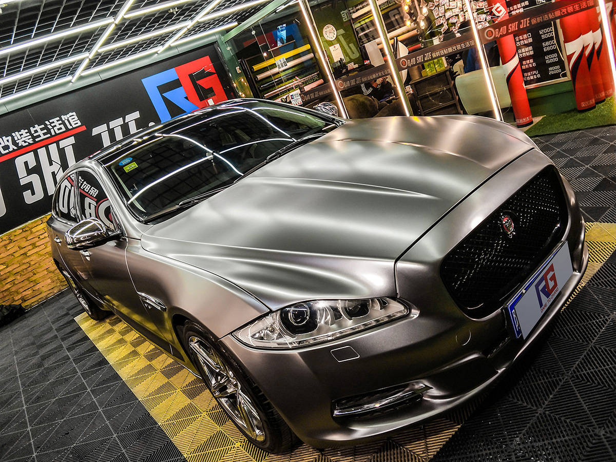 捷豹xel车身改色电光战斗灰 rg瑞集改色膜陕西西安
