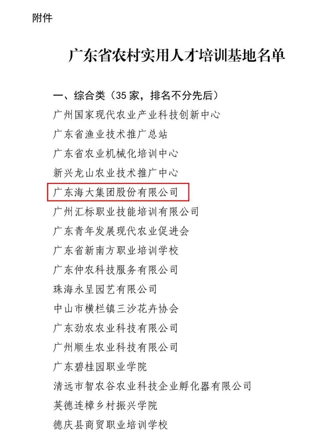 践行乡村人才振兴海大集团成功入选省级农村实用人才培训基地