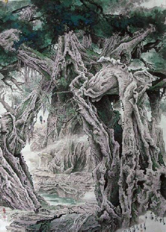 书画家张灵气势磅礴笔墨恣意