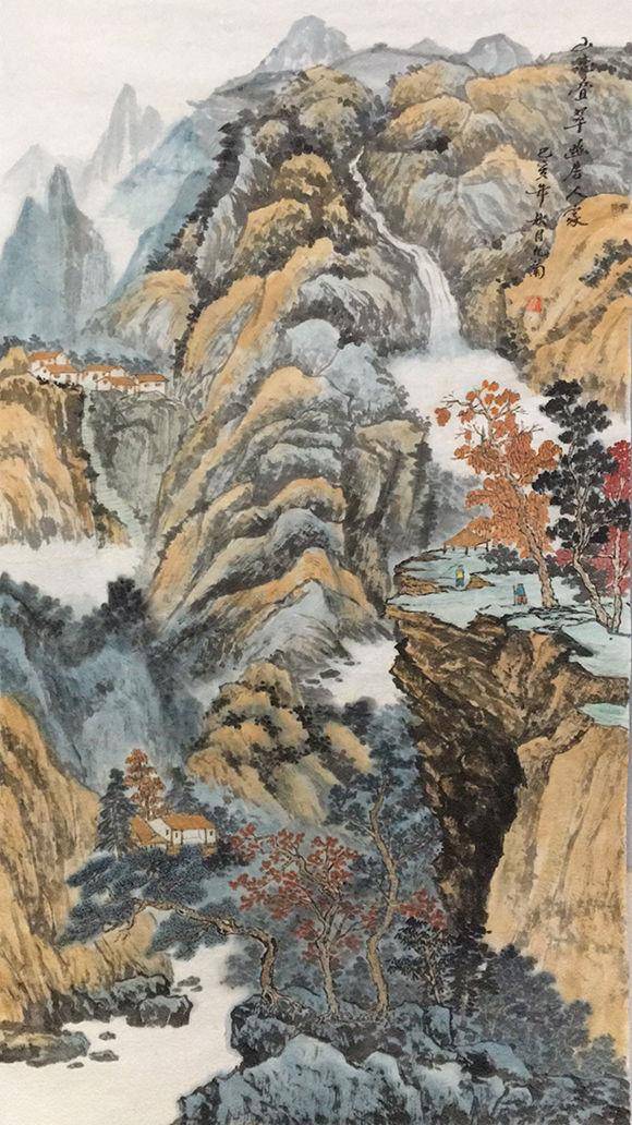 书画家王九菊笔酣墨饱神采动人