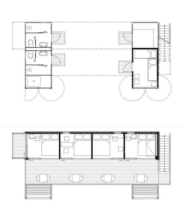 集装箱酒店 平面图图片