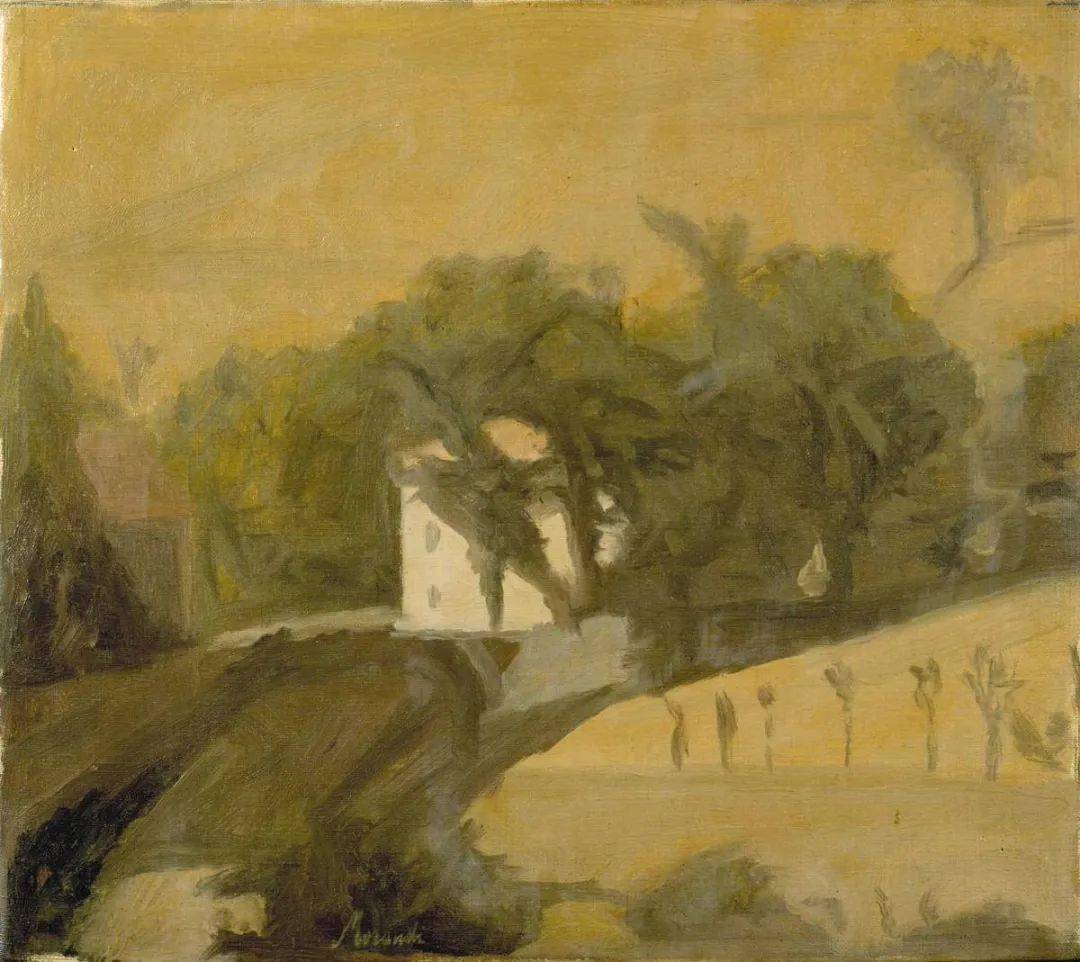 风景作品欣赏当人们问及他的创作情况时,莫兰迪说:"那种由看得见的