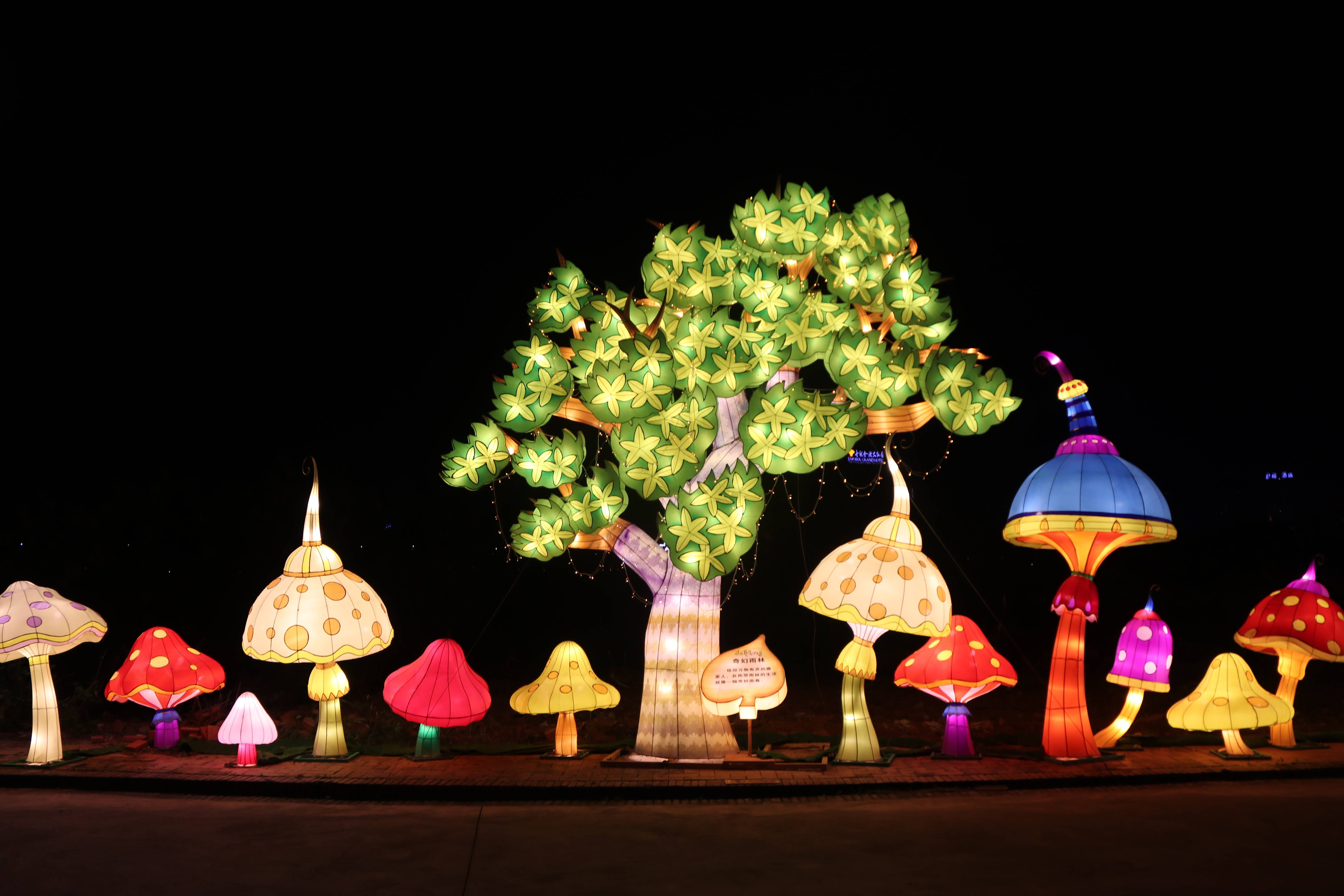 国内首个傣文化主题灯展西双版纳夜晚最不能错过的体验