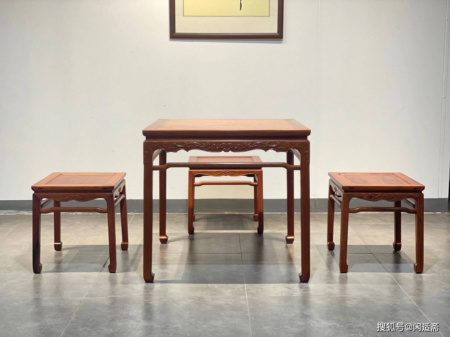 明式家具,经典器型休闲方桌,怎么搭配都好看_造型