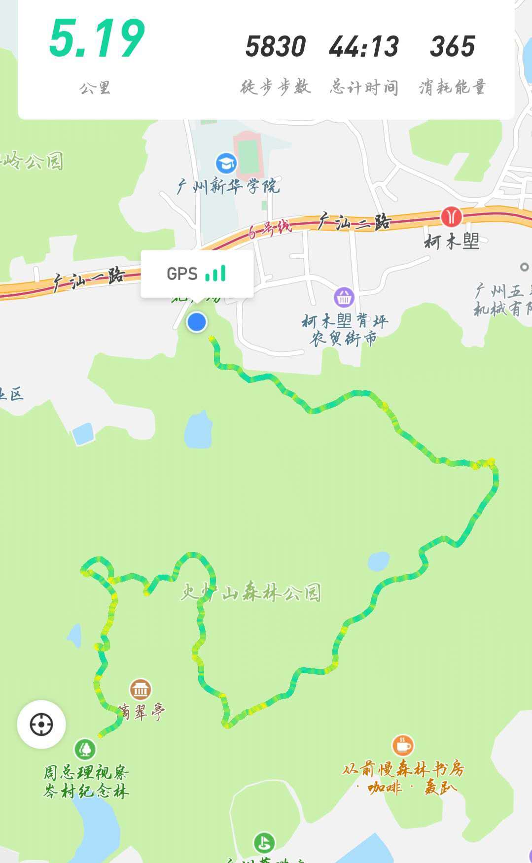 原创广州火炉山跑步10公里拉练好去处