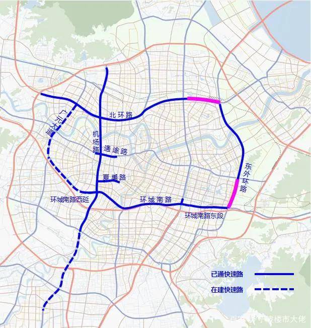 余姚东部至江北机场路的快递通道为g228古乍线_环城南路