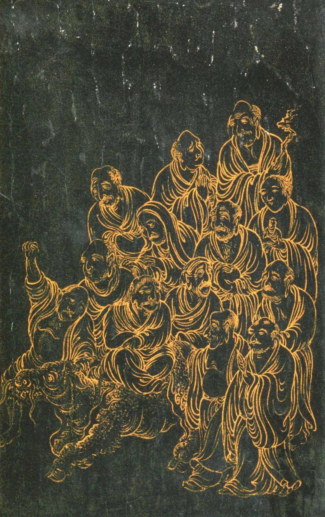 画家用真金绘制的500罗汉图,600年后依旧金光闪闪