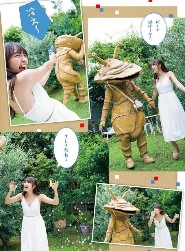 日本美女黑木光与奥特曼怪兽卡写真,尺度过大惹争议_手机搜狐网