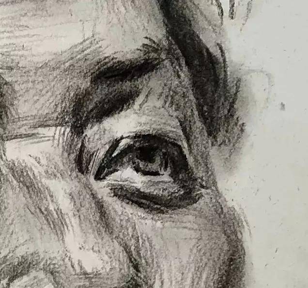 宅美术教你画标准式四分之三侧男中年素描头像