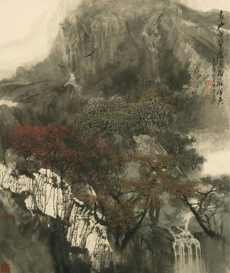 近水遥山皆有情:著名画家陈学良作品赏析_山水画