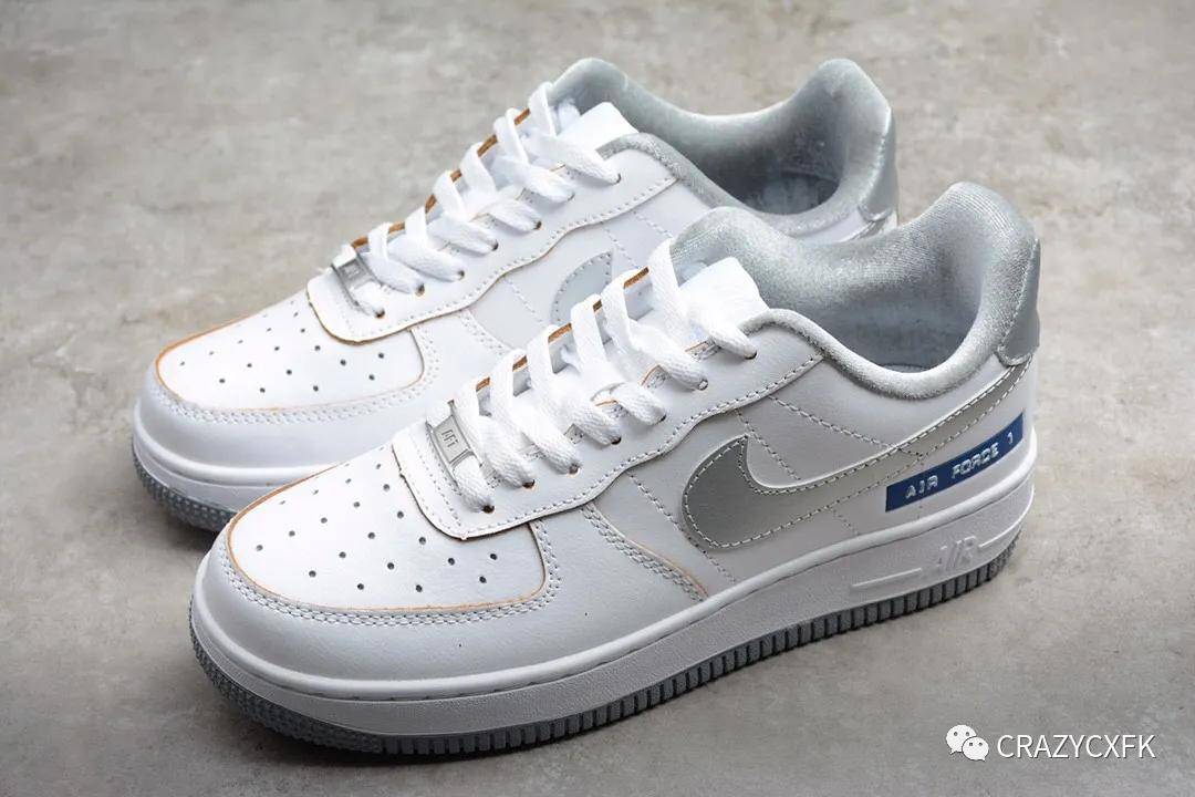 耐克空军一号 nike air force1 low labei maker 白蓝运动鞋 dc5209