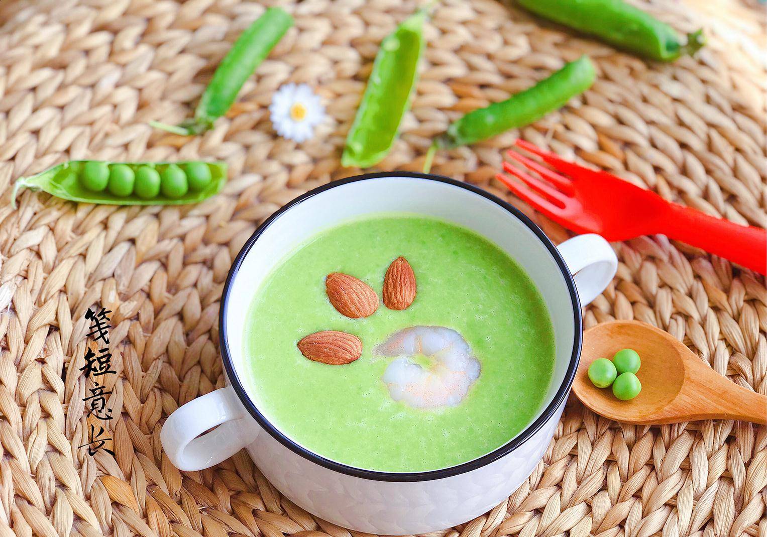 原创西餐厅158一份的豌豆浓汤在家做成本不到3元钱温润绵密清肠胃