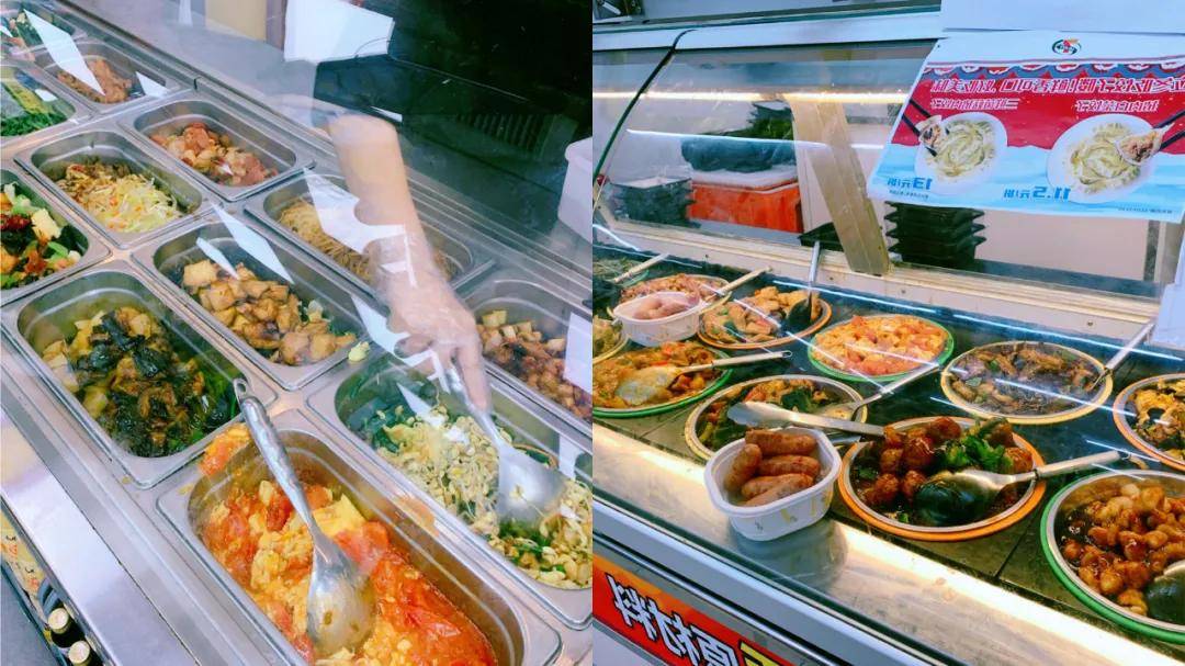 午餐炒菜,左为便利蜂,右为7-eleven有消息称,便