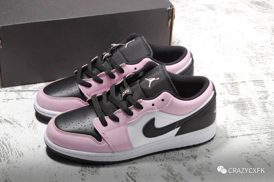 air jordan 1 low gs light arctic pink 乔丹低帮 aj1 粉白熊猫运动