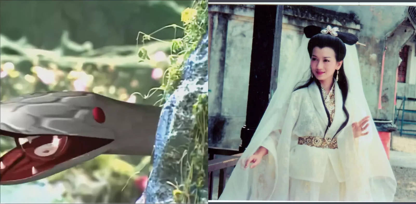 同样是现出原形,白素贞唯美,三七霸气,而她却秒变"小蝌蚪"!