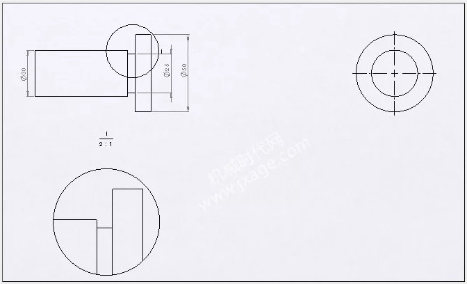 solidworks放大视图如何标注尺寸?