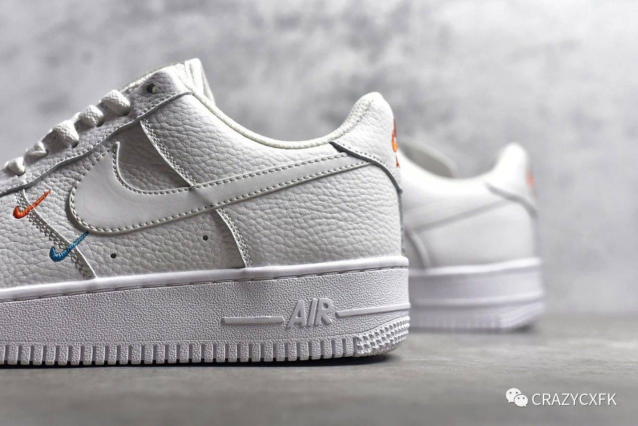 耐克空军一号 nike air force 1 low premium 红蓝双钩刺绣运动鞋 ct