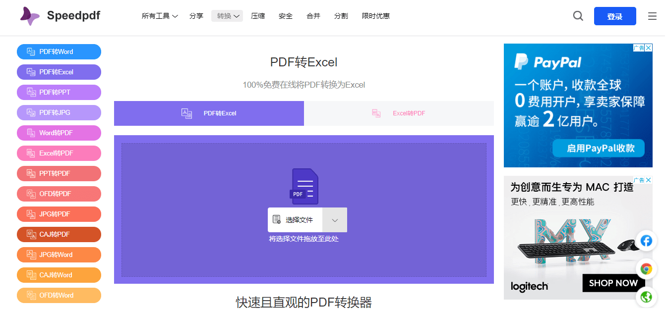 pdf文件转换4种常见格式免费无水印在线编辑
