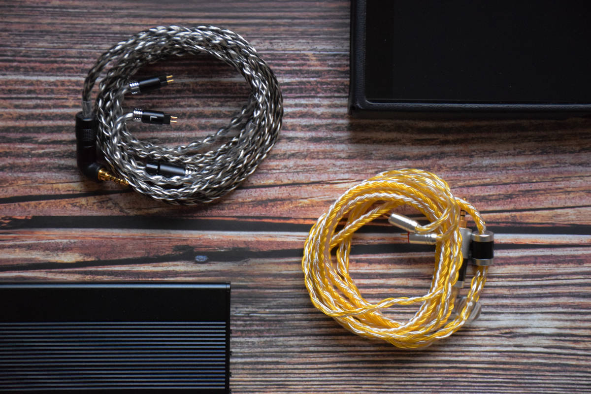 扬仕单晶铜镀银耳机线粗线径八股编织易搭配听感均衡