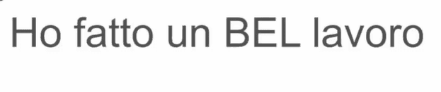 意大利语bellobuonoebene