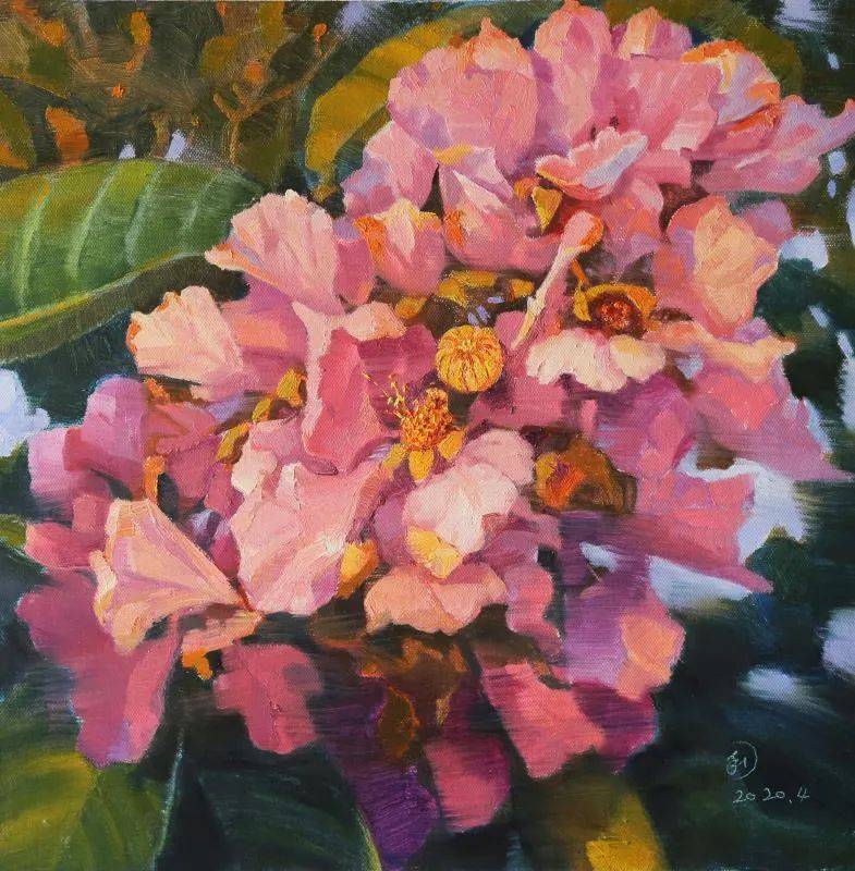 因美而绽放的热带植物——周铁利作品将亮相广州国际艺术博览会_油画