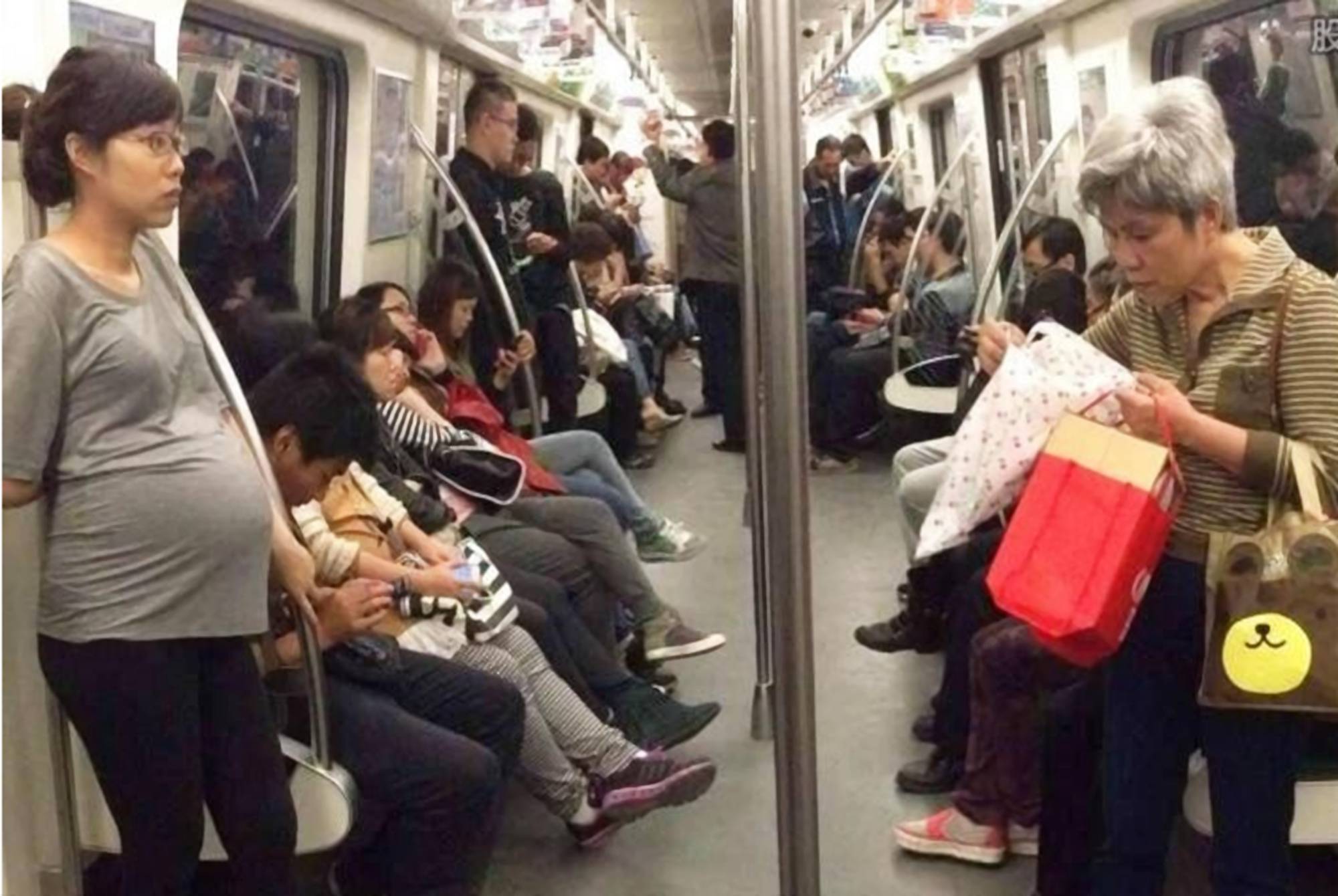 原创70岁大妈与孕妇抢座位孕妇临下车的一席话让老人羞红了脸