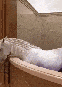 搞笑gif段子:还以为是个真人,走进一看,好几天都不敢走夜路