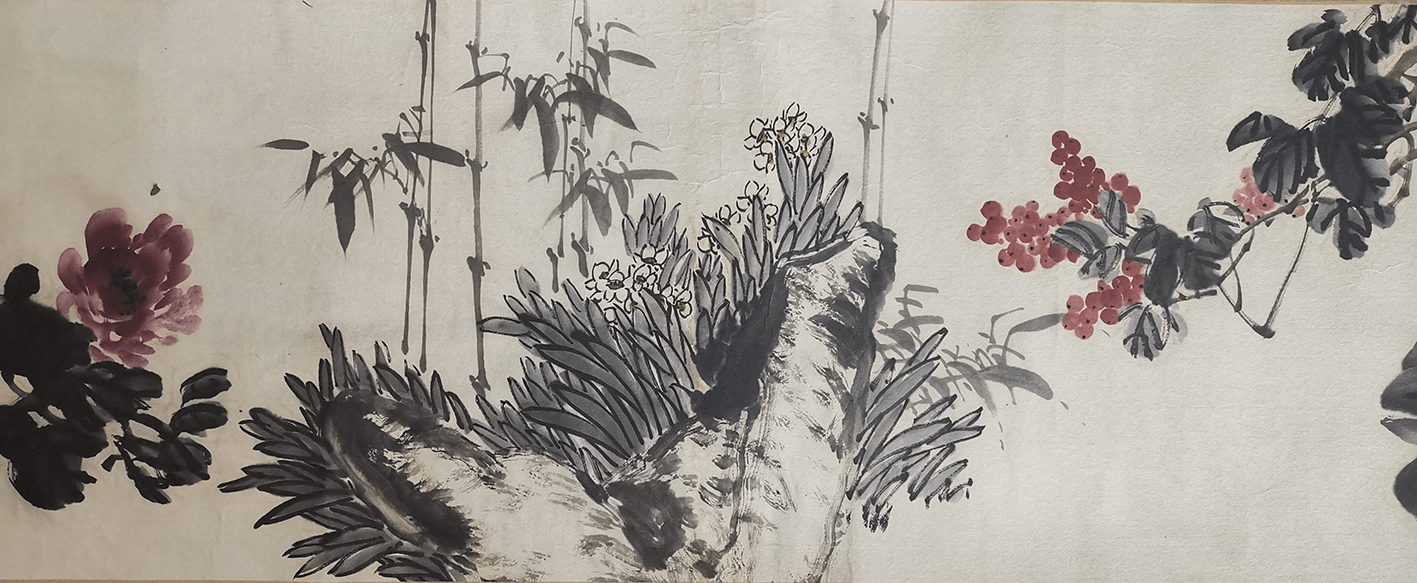 精品推荐吴昌硕蓝天碧野图