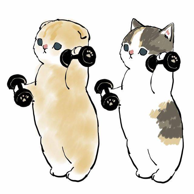 有趣的创意插画丨是人变成猫还是猫模仿人这是个问题