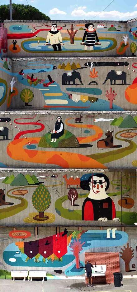 来看看国外创意墙绘吧