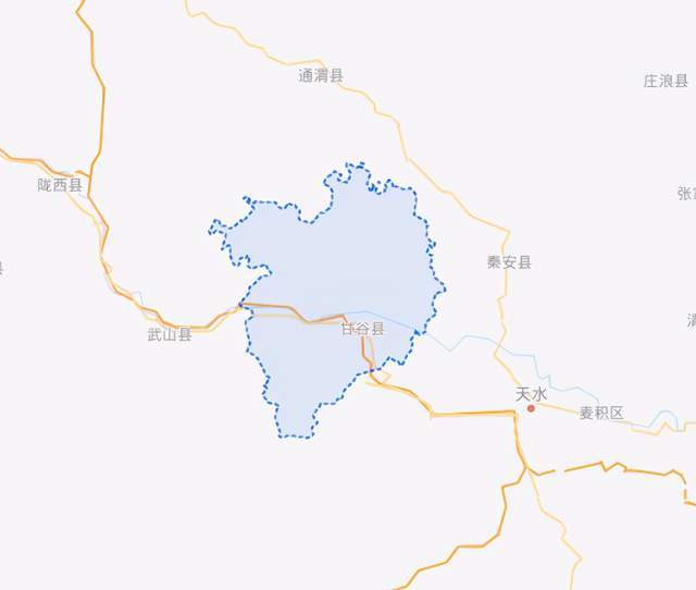 甘谷县乡镇地图图片