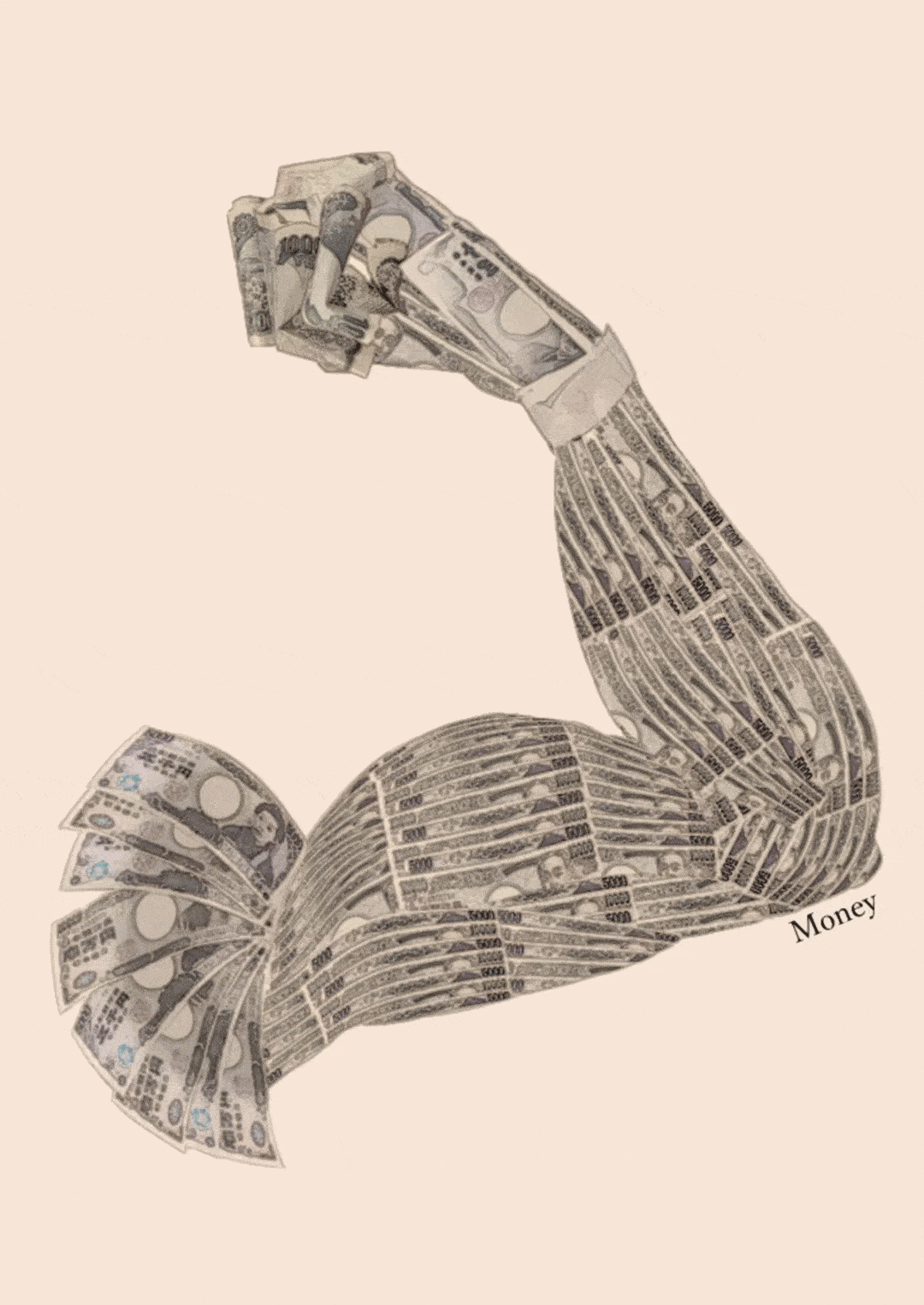 日本money主题海报火了中国留学生斩获全场大奖