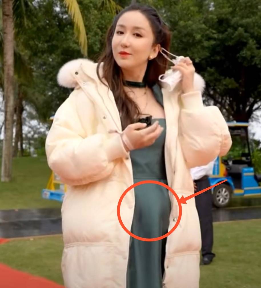 娄艺潇穿羽绒服现身,小腹凸起似怀孕,网友:这肚子有7个月了吧