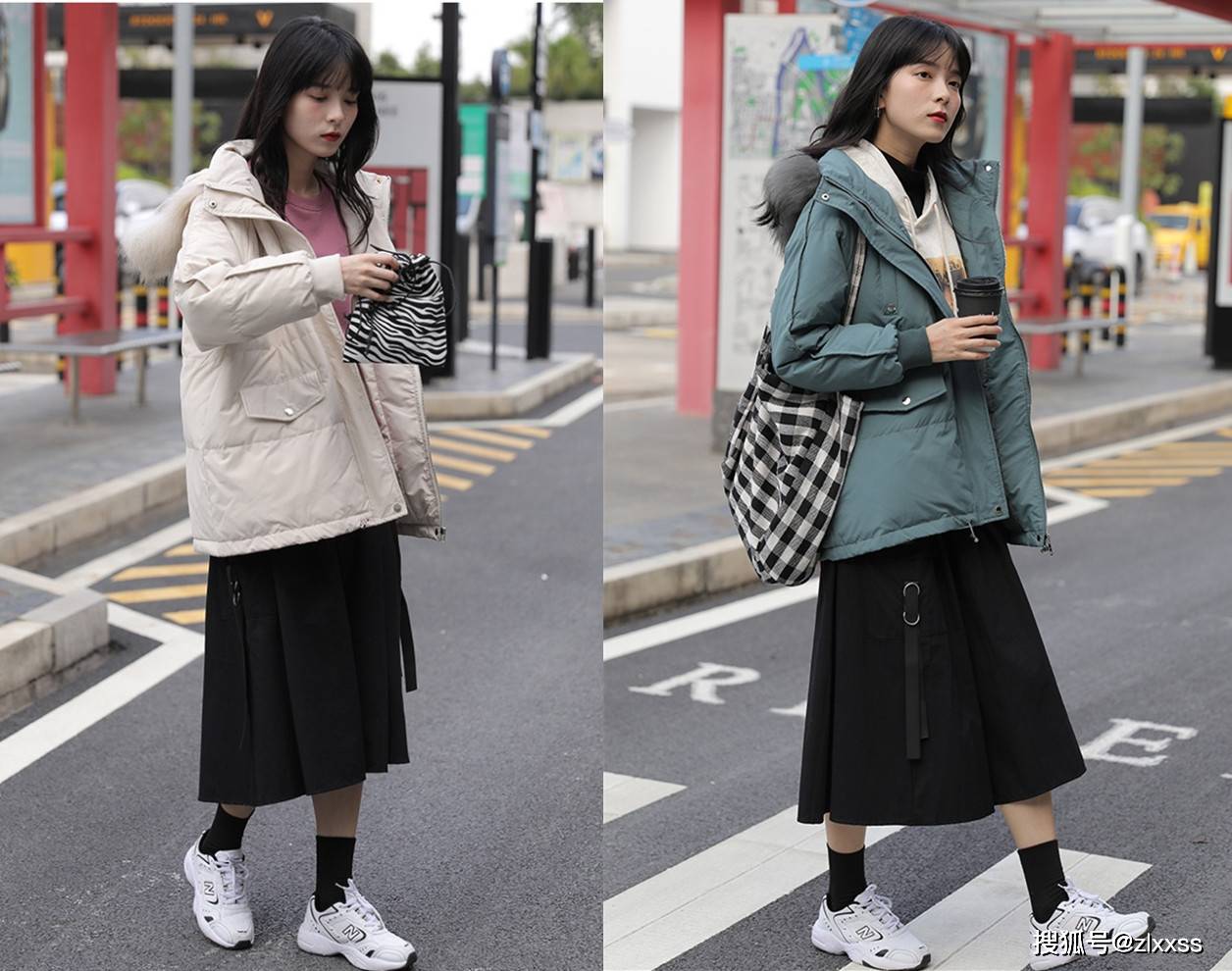 羽绒服半身裙2020寒冬最火混搭套路保暖显瘦十足女人味