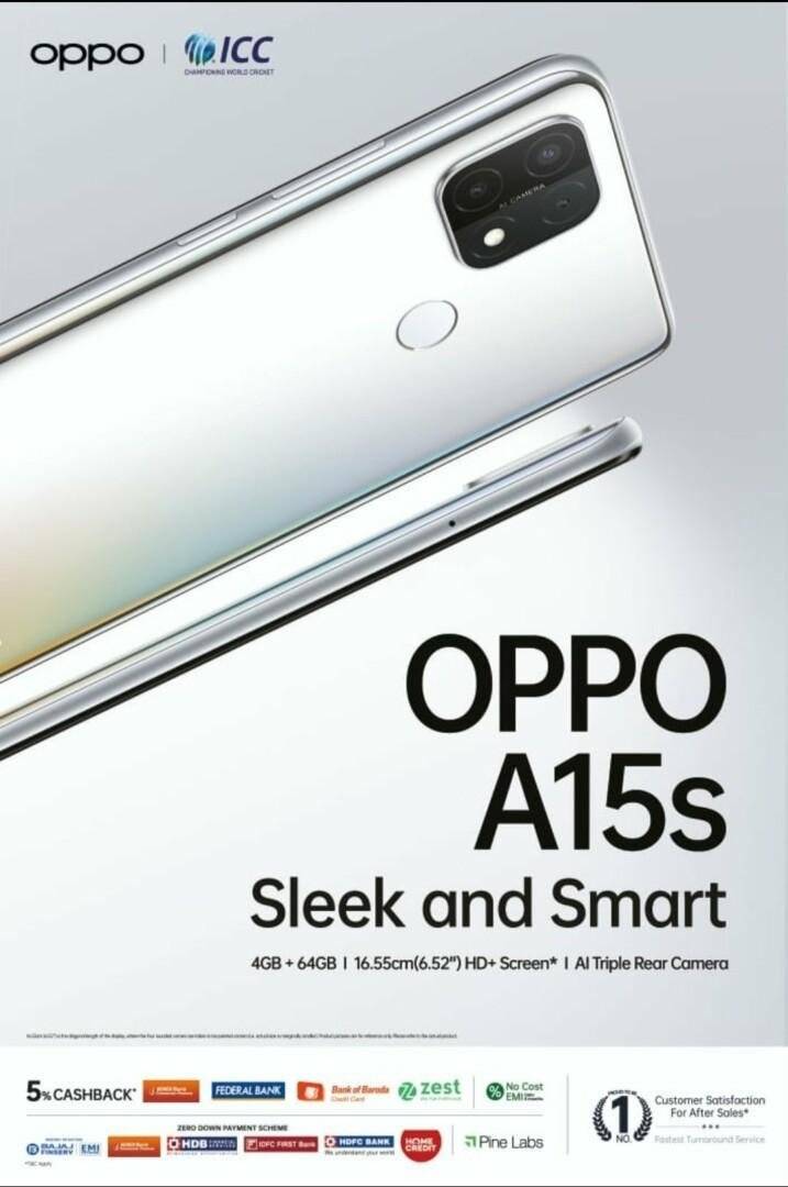 oppoa15s海报流出发布在即720p方形三摄后置指纹