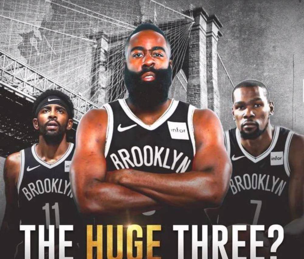 场均87分18板20助,篮网这套三巨头组合,联盟谁能与之一战?