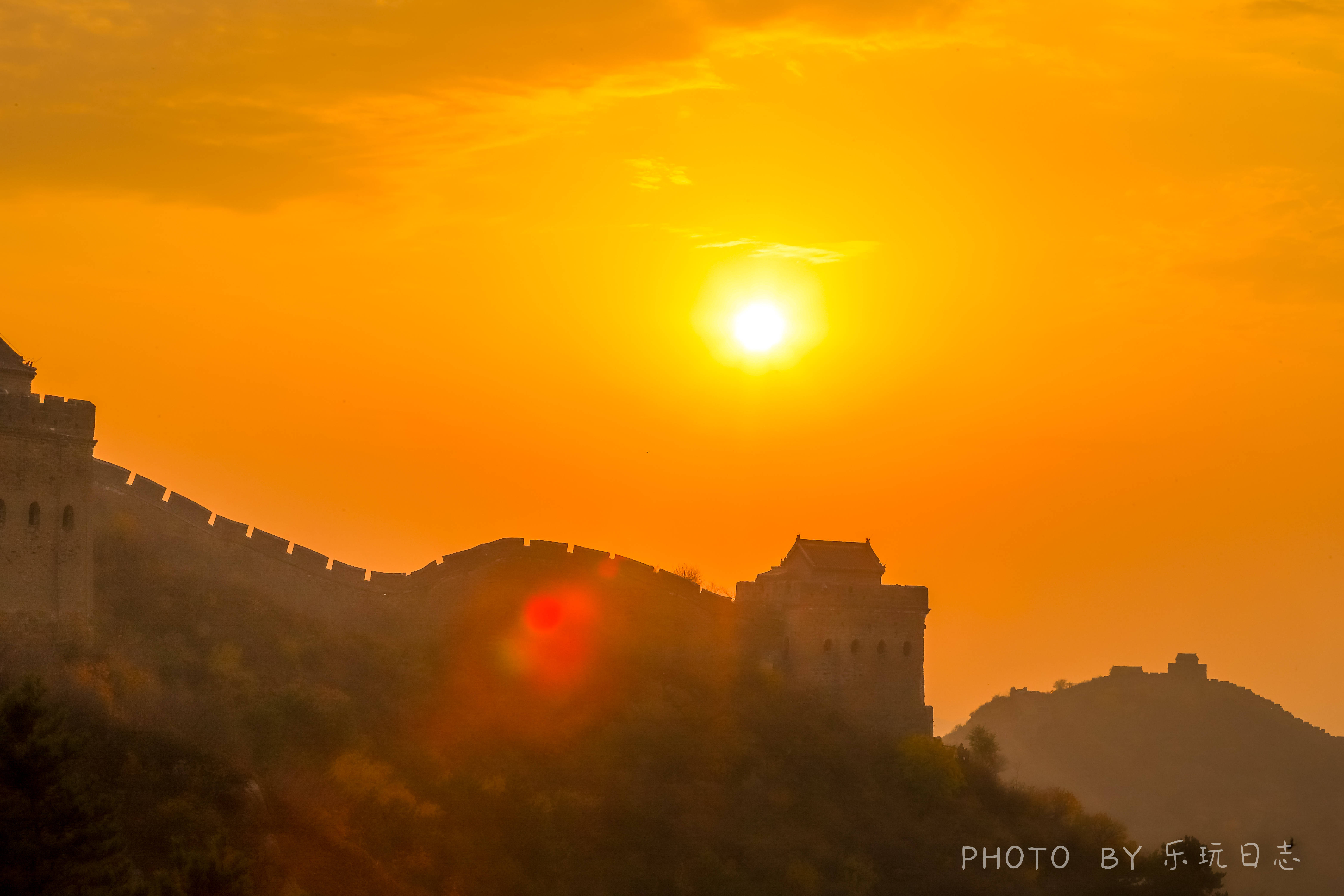 冬游承德金山岭长城看落日壮观雄浑堪比八达岭