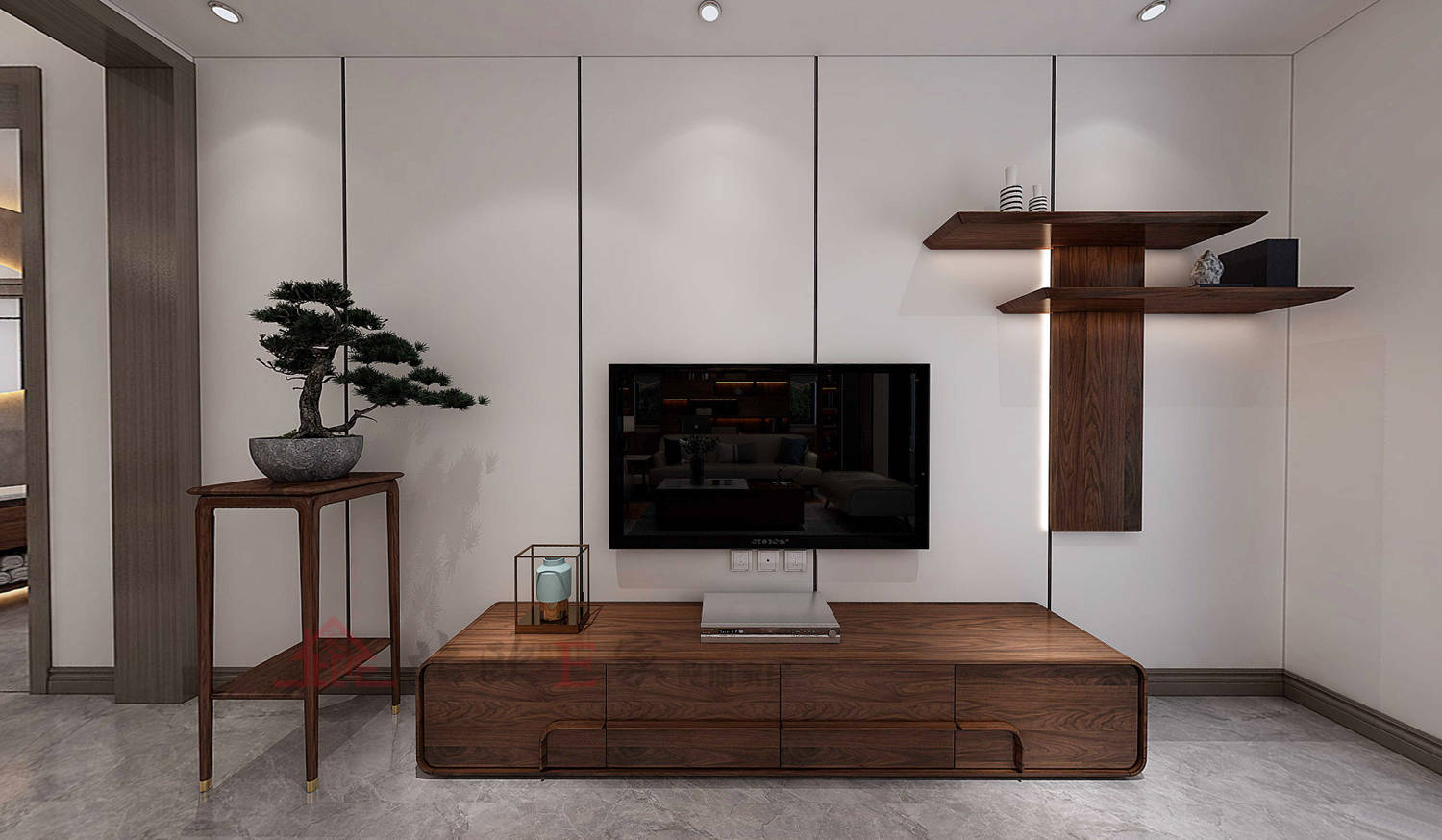 北欧e家黑胡桃的高级搭配太精致了