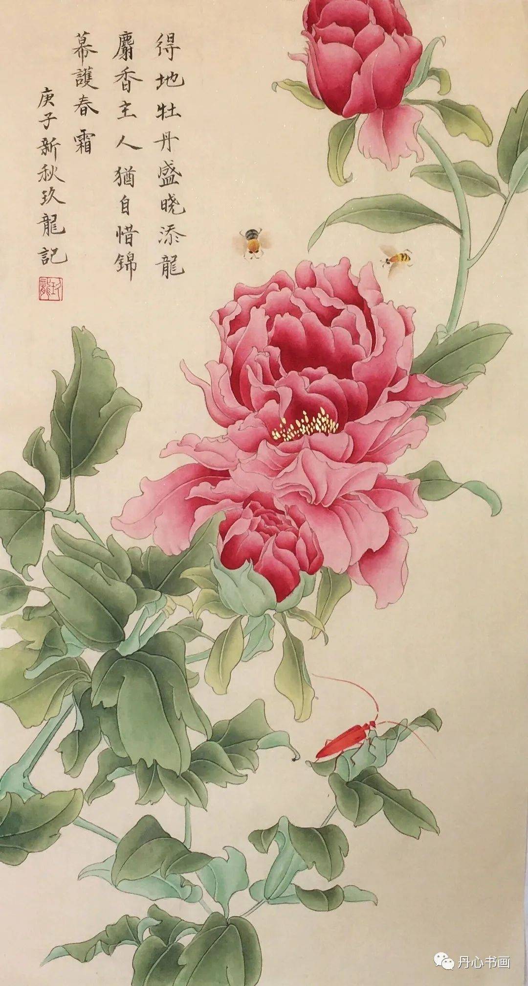 叶硬经霜绿,花肥映雪红|青年工笔画家范九龙