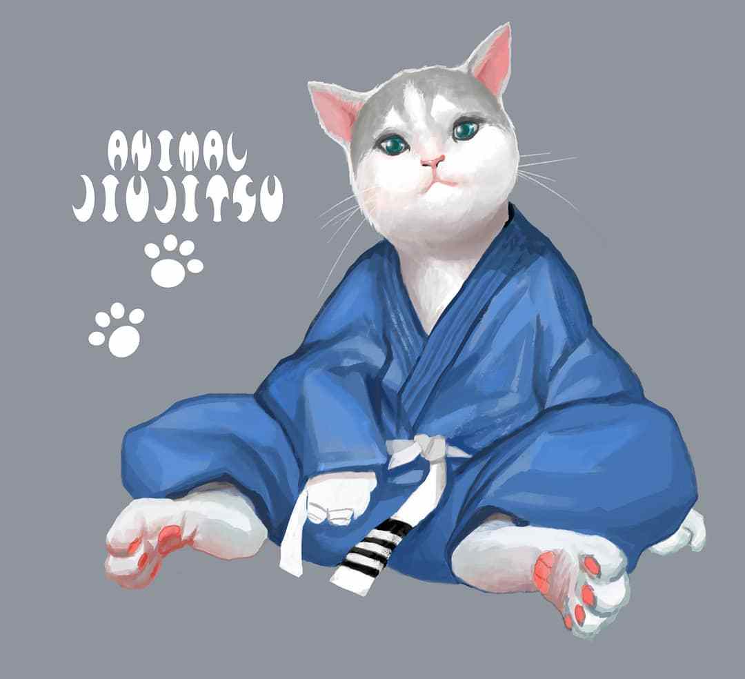 jiujitsu animal team & sports巴西柔术动物海报集_手机搜狐网