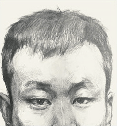 图南画室丨男青年正面素描头像教学讲解丨联考校考素描头像高分卷