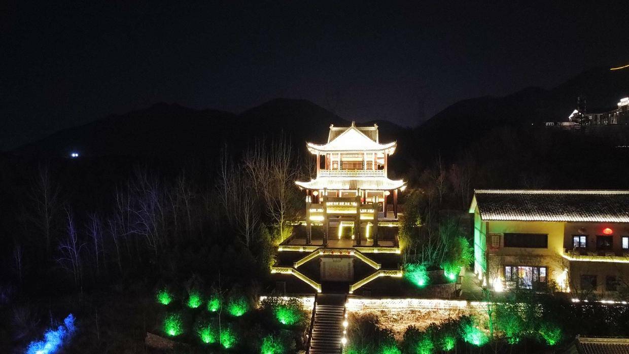 工作是工作,生活是生活丨河北石家庄西部长青德明古镇夜景欣赏