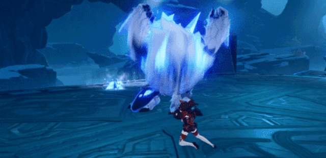 原创原神雪山版岩盔王:同样会爆气的丘丘霜铠王!打人还有连击技能?