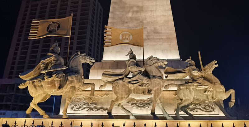 陕西长武县浅水塬大战雕塑欣赏