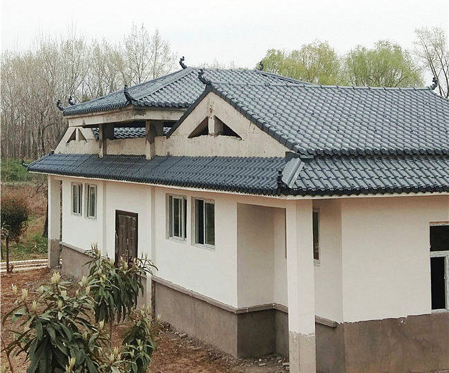 周口淮阳仿古树脂瓦批发价格生产厂家_农贸市场